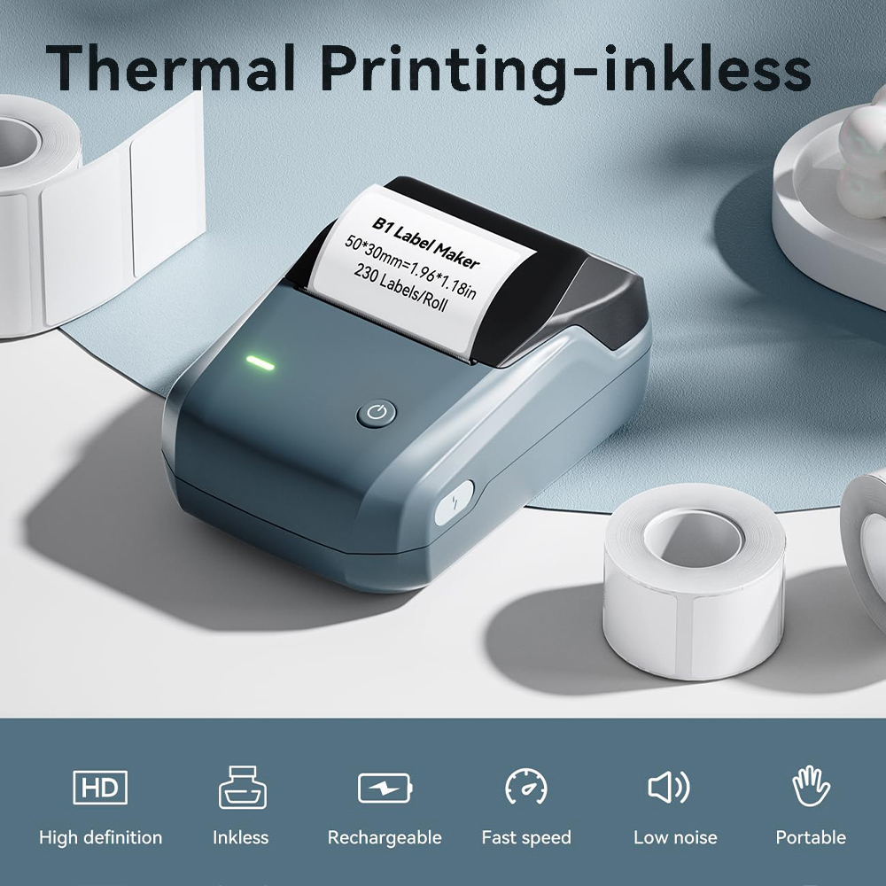 NIIMBOT B1 2Inch Portable Ther - Commercial Book Printing Machines review and price