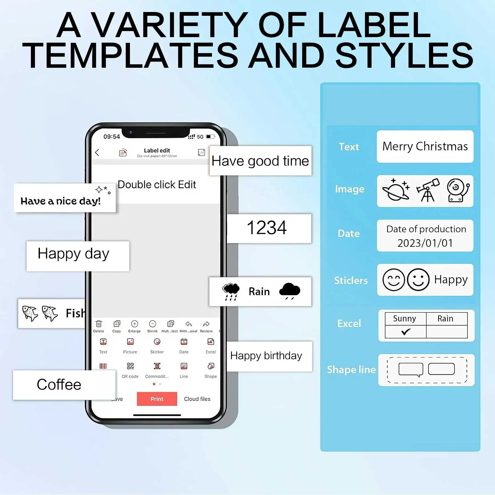 Portable Wireless Thermal Labe - Barcode Printer review and price
