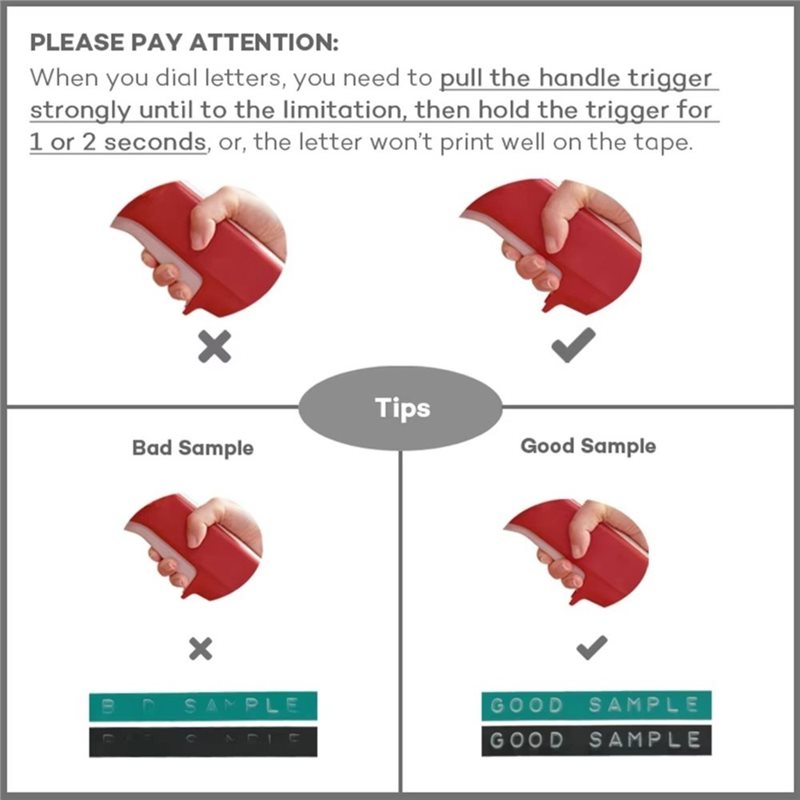 WCS-DIY Manual Embossing Label - Label Maker review and price